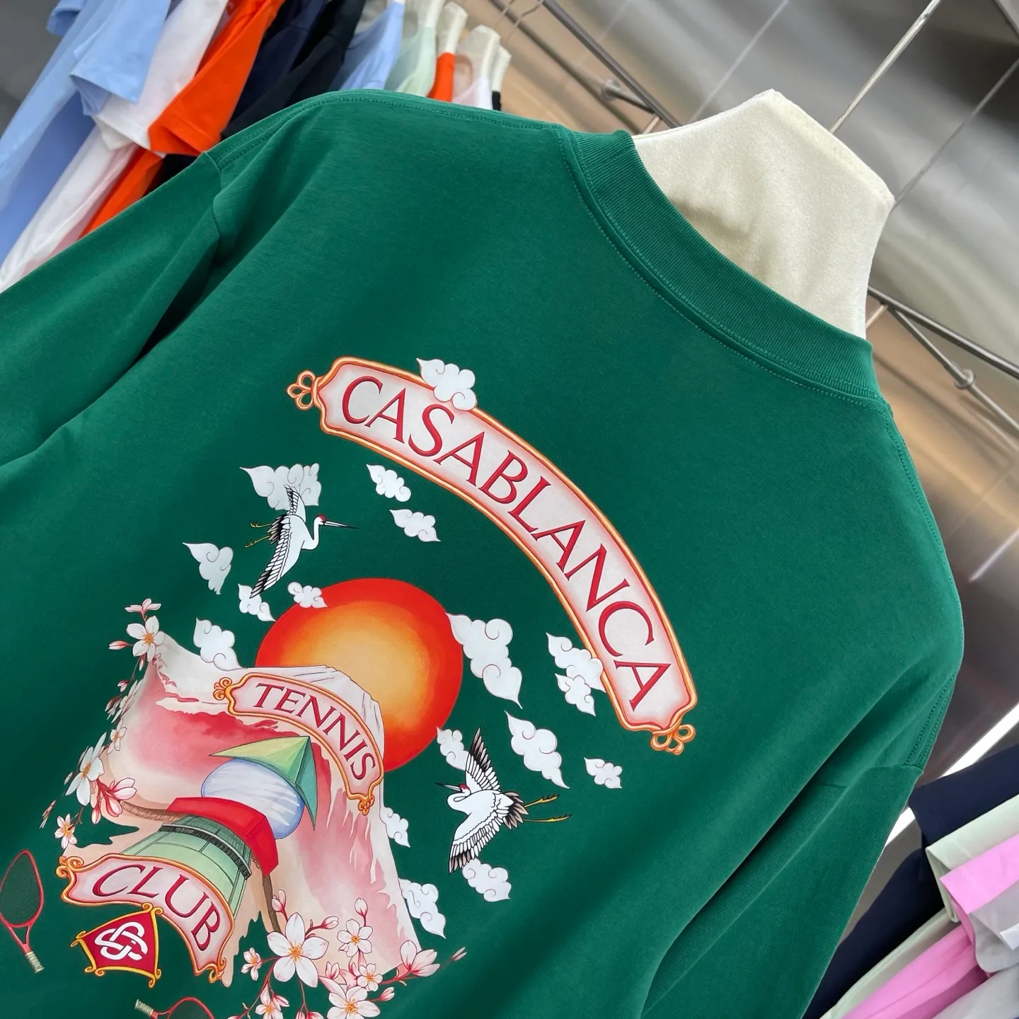 New Arrival Casablanca Classic Series T ～ ， ， 。 ， Classic ， In Stock ！ ：White Black Green Gray Light Green Blue Royal Blue Orange（8 ） Size：S M L XL XXL